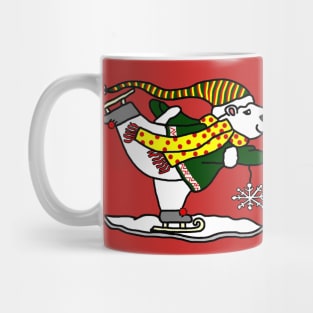 Skating Polar Bear Mug